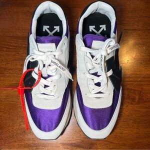 Off-White c/o Virgil Abloh Hg Purple Runner tennis shoes. Sz 10 US / 43 IT
